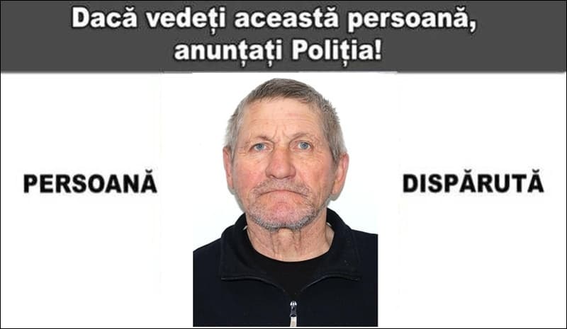 Bărbat din Ungureni căutat de polițiști după ce a fost dat dispărut de familie