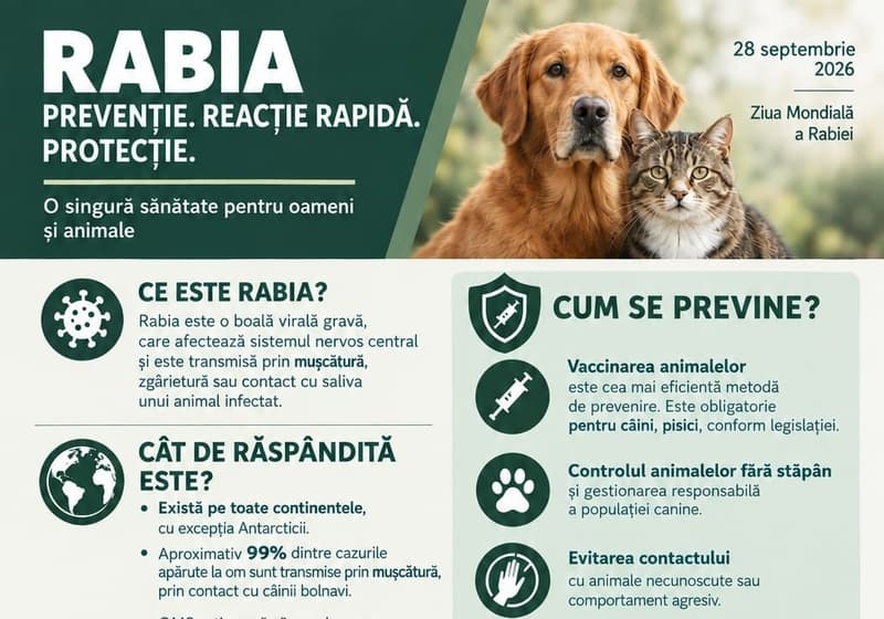 Ziua Mondială a Rabiei și importanța măsurilor de prevenție