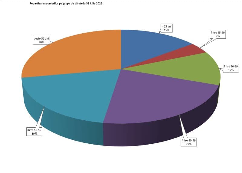 3,89% -  rata șomajului înregistrat în evidențele AJOFM Botoșani în luna iulie 2026