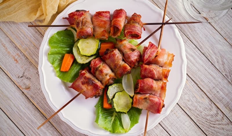 Ficat de pui în bacon