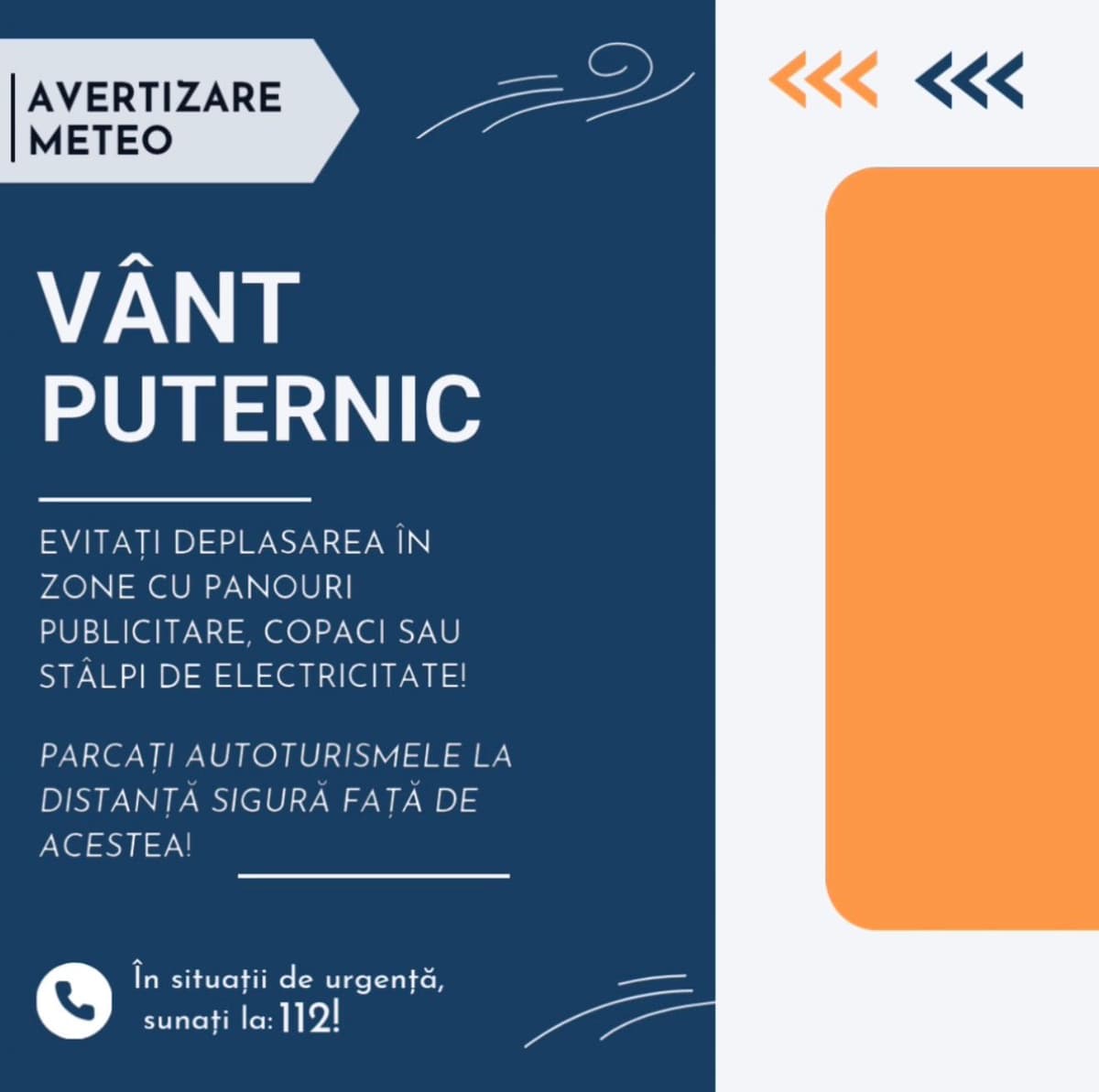 Cod galben de vânt pentru județul Botoșani