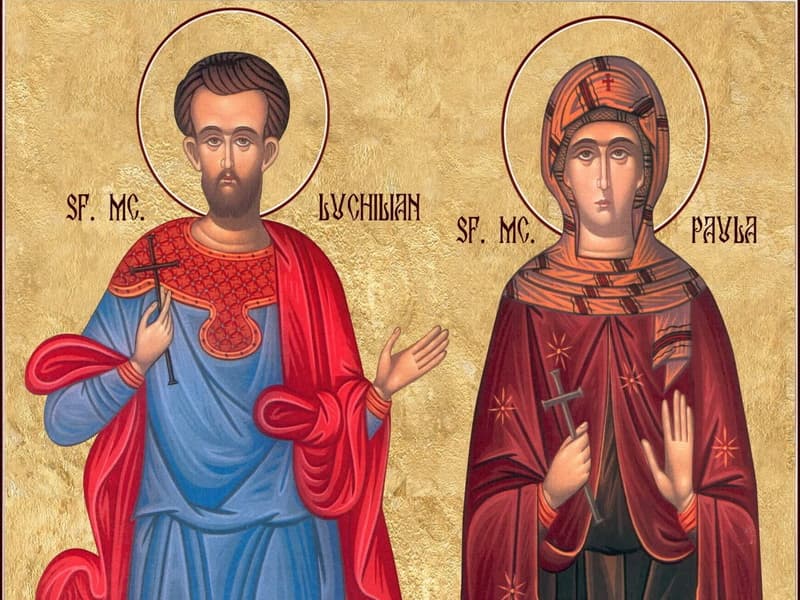 SINAXAR – 3 Iunie – Sf. Mc. Luchilian, Ipatie și Paula fecioara