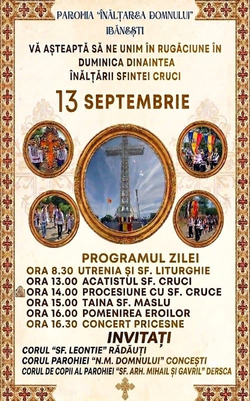 Crucea de pe Măgura Ibăneștiului ne așteaptă să ne unim în rugăciune în Duminica dinaintea Înălțării Sfintei Cruci