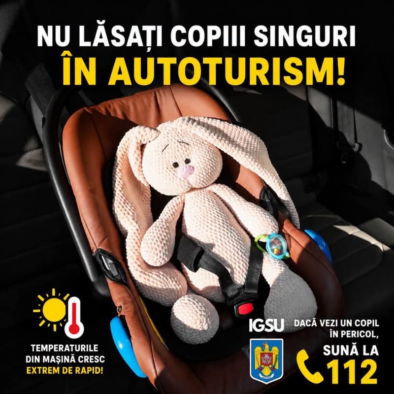 Pompierii fac un apel către cetățeni să acorde o atenție sporită siguranței copiilor