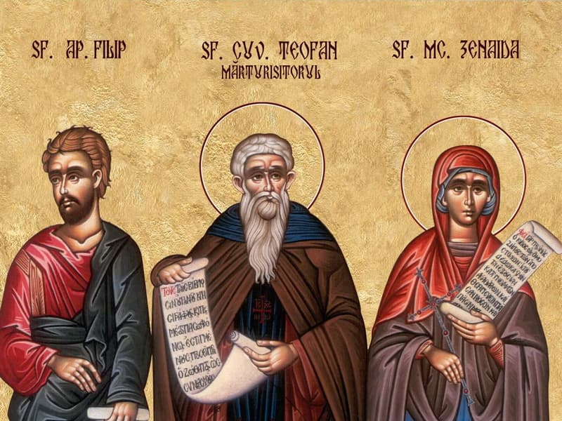 SINAXAR – 11 Octombrie – Sf. Ap. Filip diaconul; Sf. Ier. Teofan Mărturisitorul, Episcopul Niceei