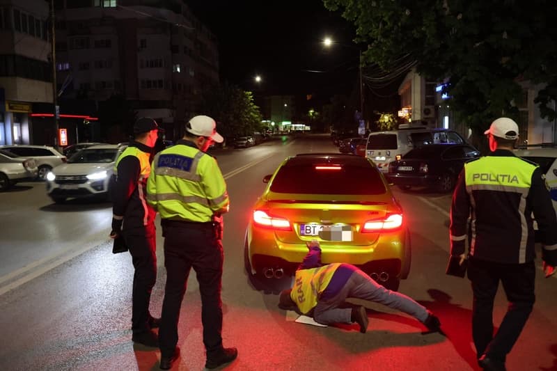 Șofer sancționat pentru turarea excesivă a motorului