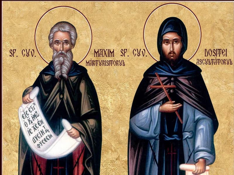 SINAXAR – 13 August – Mutarea moaştelor Sf. Cuv. Maxim Mărturisitorul; Sf. Cuv. Dorotei şi Dositei