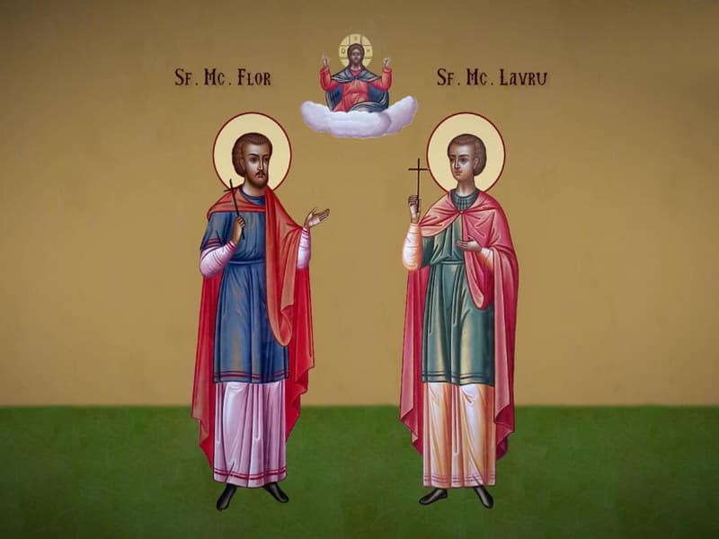 SINAXAR – 18 August – Sfinţii Mucenici Flor şi Lavru