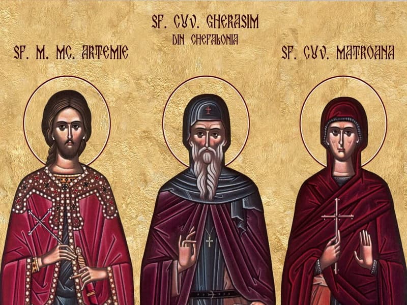 SINAXAR – 20 Octombrie – Sf. Mare Mc. Artemie; Sf. Cuv. Gherasim din Chefalonia