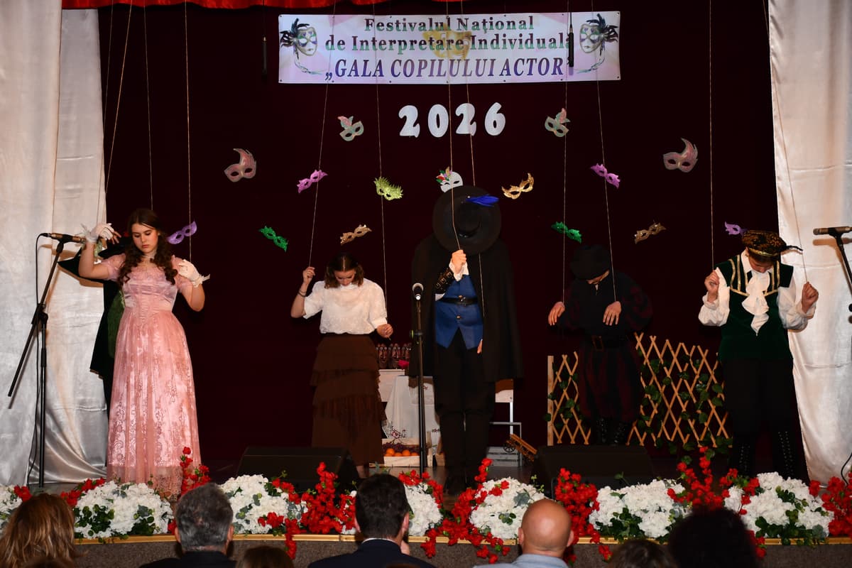 Festivalul Național „Gala Copilului Actor” a transformat Dorohoiul într-o scenă a excelenței artistice