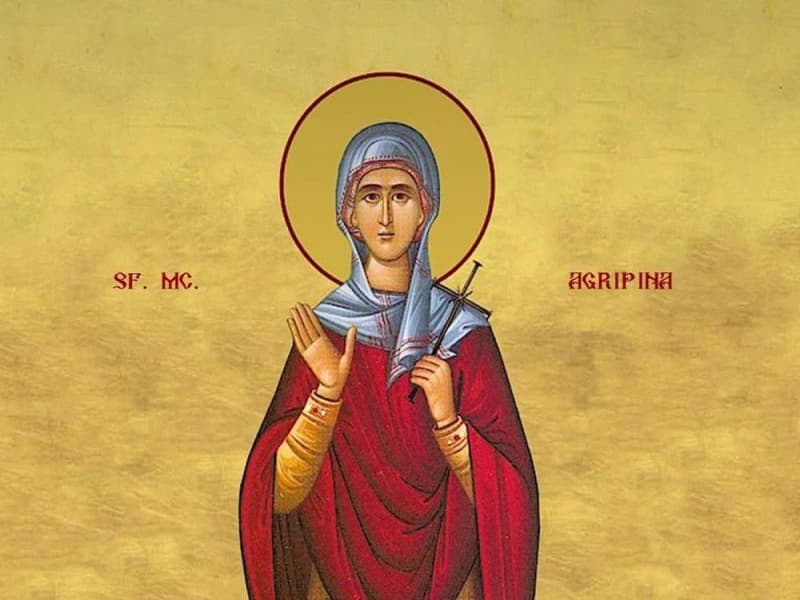 SINAXAR – 23 Iunie – Sfânta Muceniţă Agripina; Sfântul Sfinţit Mucenic Aristocle preotul
