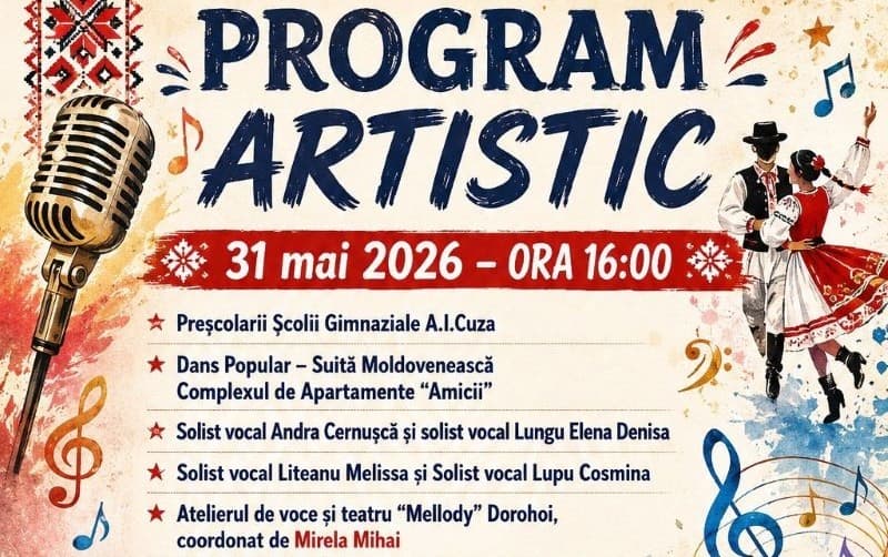 Dorohoi sărbătorește copilăria: spectacole ale copiilor dorohoieni și concert extraordinar The Urs pe scena orașului