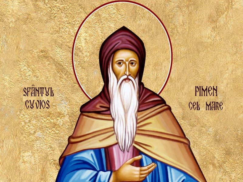 SINAXAR – 27 August – Sf. Cuv. Pimen cel Mare; Sf. Mc. Fanurie; Sf. Ier. Osie Episcopul Cordobei