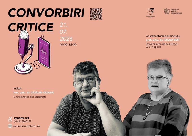 Convorbiri critice la Memorialul Ipotești: Ioana Bot și Cătălin Cioabă