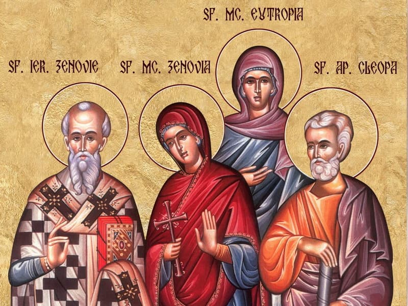 SINAXAR – 30 Octombrie – Sf. Sfinţit Mc. Zenovie şi sora sa, Zenovia; Sf. Ap. Cleopa