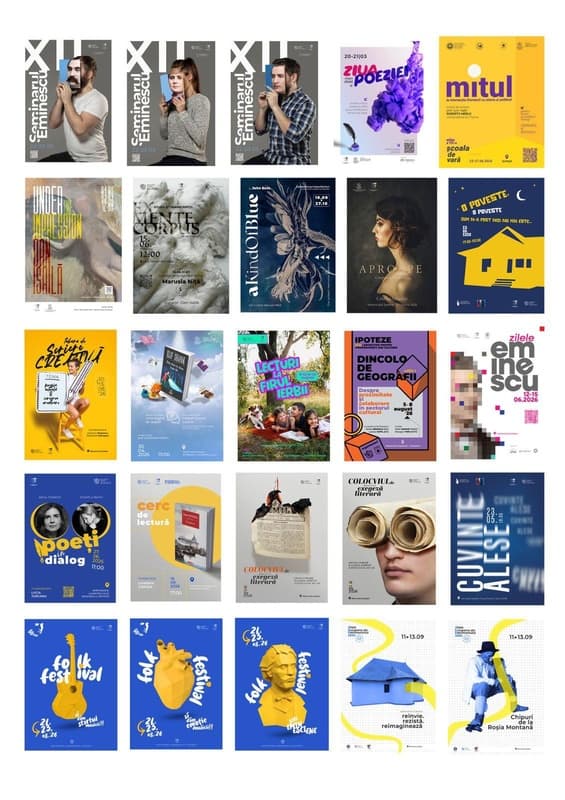 O nouă perspectivă vizuală: Memorialul Ipotești deschide o expoziție de design grafic la Parcul Regional Cornișa