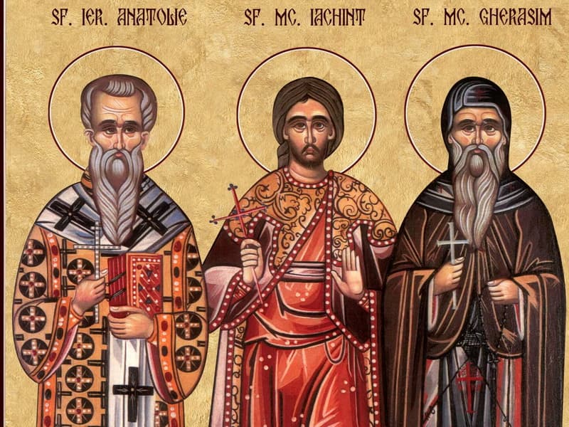 SINAXAR – 3 Iulie – Sfântul Mucenic Iachint; Sfântul Ierarh Anatolie Patriarhul Constantinopolului