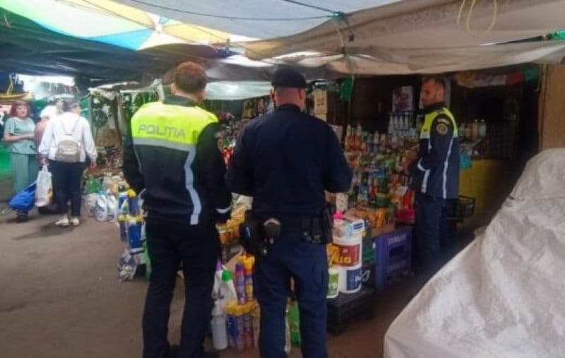 Acțiune a polițiștilor în zona Pieței Centrale. Tânăr sancționat cu amendă în valoare de 20.000 de lei
