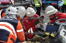 Vezi imagini spectaculoase de la exercițiul desfășurat la fabrica de confecții CONTED Dorohoi - VIDEO