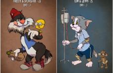 Cum ar arăta personajele de desene animate dacă ar îmbătrâni ? - FOTO