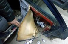 Imaginaţie spectaculoasă a unor tinere contrabandiste! Portiere dublate cu ţigări depistate de poliţişti! - FOTO