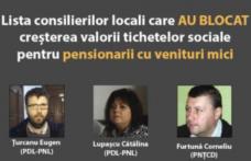 CL a respins dublarea tichetelor sociale pentru pensionari