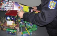 Articole pirotehnice interzise depistate într-un autoturism aflat pe strada Poștei, confiscate de poliţişti