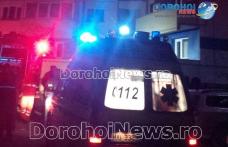Panică într-un bloc de pe strada C.D. Gherea din Dorohoi după ce sufrageria unui apartament a luat foc - FOTO