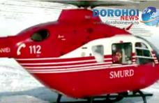 Bărbatul ars în incendiul de la Broscăuți se zbate între viață și moarte! El a fost transferat cu un elicopter la București!