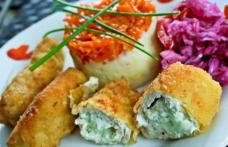 Piept de pui umplut cu cremă de brânză