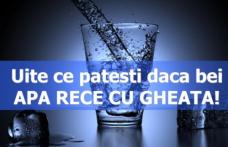 Bei apă cu gheață? Iată ce ți se poate întâmpla!