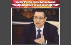 Victor Ponta către botoșăneni: „Veniți duminică la vot și votați echipa PSD”