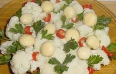 Salata de conopida cu ciuperci   