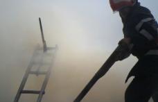 Zeci de tone de furaje distruse într-un incendiu provocat