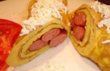 Omletă cu cârnăciori