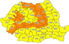 Comunicat Cancelaria Prefectului: ATENȚIE! Urmează două zile de ploaie, frig și vânt puternic