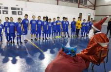 Copiii de la Clubul Sportiv „VIITORUL” Dorohoi l-au primit pe Moș Crăciun - FOTO