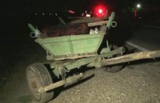 Accident bizar. Bătrân lovit de o căruță scăpată de sub control