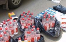 Ţigări și alcool de contrabandă, confiscate de poliţişti din Piaţa Dorohoi