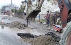Dorohoi: Avarie la o conductă de apă pe strada Ștefan cel Mare