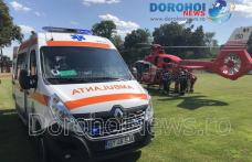 Bărbat din Suharău preluat de urgență de elicopterul SMURD de la Dorohoi - FOTO