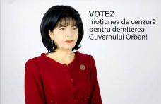 Doina Federovici: Votez moțiunea de cenzură pentru demiterea Guvernului Orban care a batjocorit în ultimul hal copiii, vârstnicii medicii și profesori