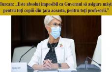 Doina Federovici: „Domnule Șoptică, nu vă jucați cu sănătatea copiilor și dascălilor noștri. Guvernul PNL nu asigură măști și dezinfectanți pentru toț