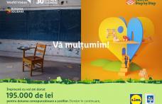 Lidl contribuie împreună cu clienții săi la modernizarea școlilor din România printr-o donație de 195.000