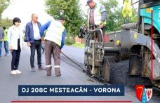 Zeci de kilometri de drumuri județene au fost asfaltați - FOTO