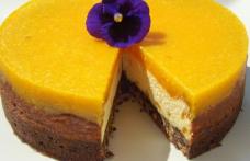 Cheese cake cu ciocolată și portocale