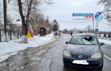 Accident! Un biciclist a fost rănit de o mașină căreia nu i-a acordat prioritate - FOTO