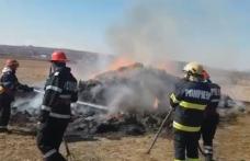 90 hectare și o casă au ars în 11 incendii care au avut loc într-o singură zi în județ