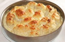 Sufleu de conopidă, praz și mozarella