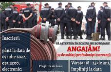 ISU Botoșani angajează 39 de soldați profesioniști. Alte șapte posturi scoase la concurs, prin încadrare directă